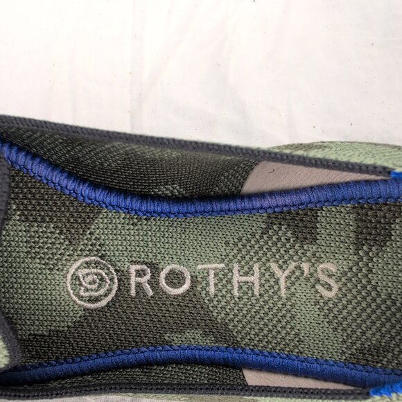 Rothy's Camo Knit Flats Loafers Size 7.5 - Picture 4 of 9